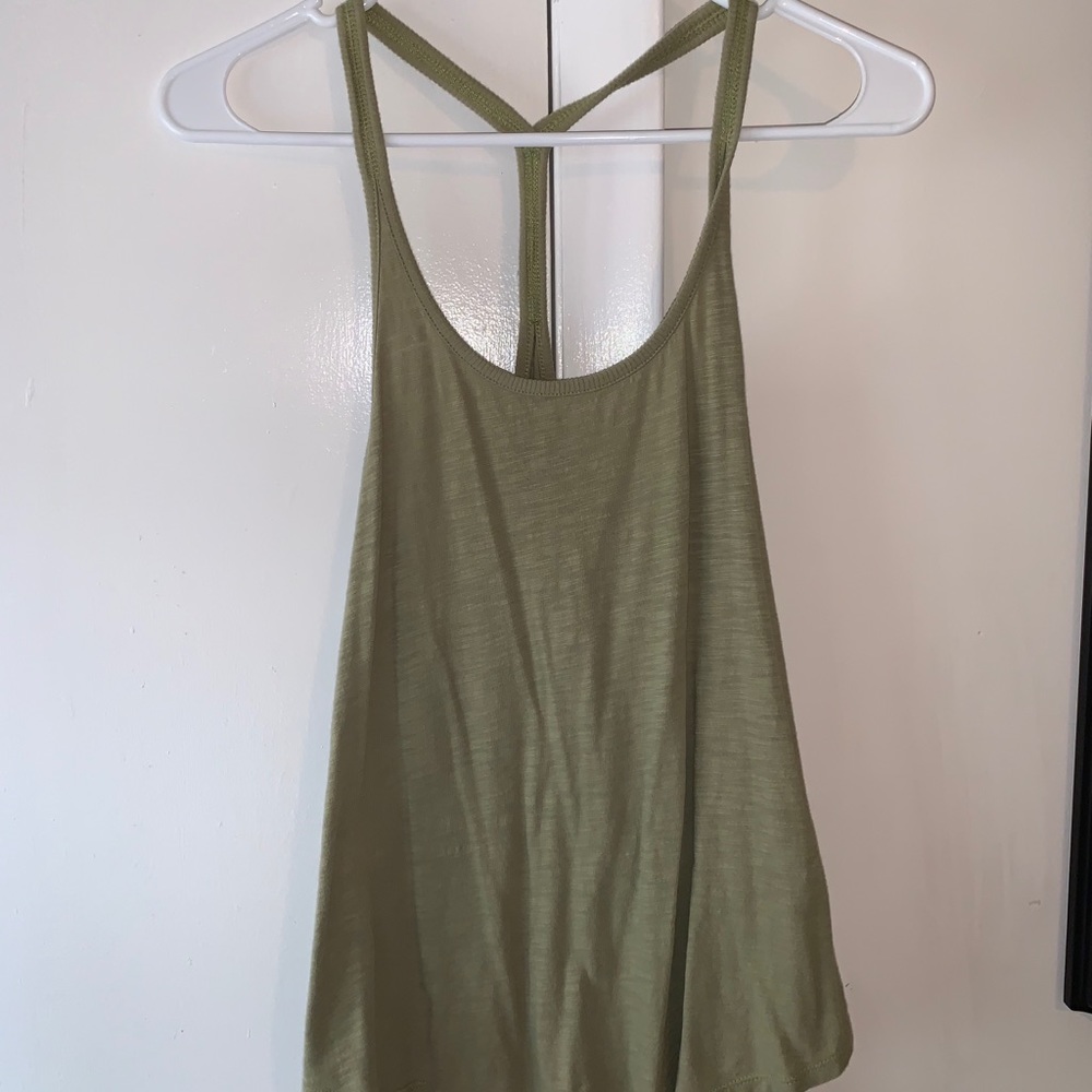 Army green Volcom tanktop